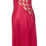 VINTAGE VAL MODE Maxi Nightgown Dress Red Size M Photo 0