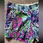 Lilly Pulitzer Callahanā Chino Shorts Shorely Big Flirt Hibiscus Floral Size 0 Photo 1