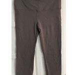 ALO Yoga Leggings Sz MED High Waisted Airbrush Grey Capri Pilates Workout Gym Gray Photo 0