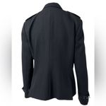 Burberry London Wool Blazer Nylon Pockets Black Womens 4 Photo 2
