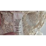 Dulcie Women's Small 100% Cotton Crochet Crop Top Ivory Fringe Hippie Boho Photo 3