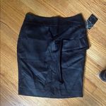 ZARA basics, black ruffled pencil skirt Photo 0