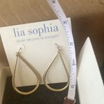 Brand new Lia Sophia tear drop hanging earrings Photo 2