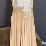 Women’s Ivory Lace Top Chiffon V Photo 0