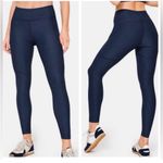 Outdoor Voices  Womens Small Navy Blue Spacedye Leggings Stretch Pants Workout Photo 1