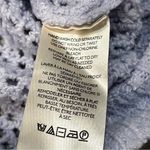 Free People  Purple Open Weave Cropped Snowdrift Pullover Top Sweater size XS Photo 10