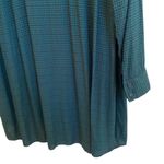 🖤🌲 Sejour Nordstrom Long Button Down Collared Black/Forest Green Check Shirt Size 2X Photo 9