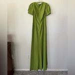Mac Duggal 2630 Apple Green Cut Out Puff Sleeve Gown with Sequins Womens Size 8 Photo 2