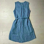 Gap Medium Wash Dress With Tie Waist Size XS Faux Denim Boho Western Causal Fall Photo 1