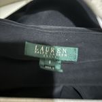 Ralph Lauren Lauren  Dress 6 Black White Colorblock Ruched Cocktail Sheath Photo 5