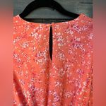 Japna Coral Floral Long Sleeve Wrap Dress with Ruffle Hem Romantic Spring‎ Style E27 Photo 1