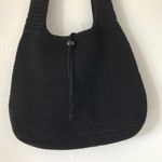 Black hobo woven crochet shoulder bag Photo 1