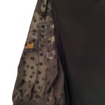 Anne Klein  Black Blouse with Sheer Polka Dot Sleeves Photo 3