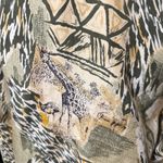 Petite Sophisticate  Silk Jacket Womens PS Safari Jungle Print bomber full zip Photo 4