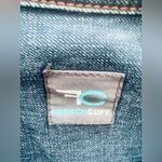 French Cuff Blue Jean Jacket Size L Photo 3