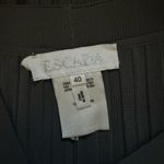 Escada Womens Pleated Maxi Skirt Sz 40 Grey Rayon Stretch Knit Gray Photo 14