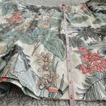 Artisan NY NEW!  Linen Tropical Print High Waisted Tie Front Shorts Size 12 Photo 9