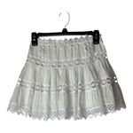 Charo Ruiz Ibiza Skirt Women Small White Greta Lace Trimmed Cotton Mini Boho Photo 1