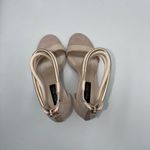 White House | Black Market WHBM Womens 6M Suede Strappy Stiletto Heels Ankle Strap Sandals Back Zip Formal Photo 9