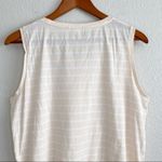 J.Crew  Embroidered Lace Overlay Striped Tank Top Photo 3