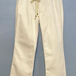 Reba  Women’s Cream Boot Cut Jeans with Gold Stitch Size 8 Photo 0