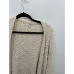 Umgee Womens Cream Chunky Knit Cardigan Sweater Pockets Size M Long Open Front Photo 4