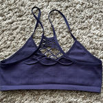 Free People  Baby Racerback Bralette in Navy Women’s Size M/L Photo 0