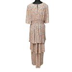 Fourteenth Place Multicolor Floral Print Tiered Maxi Dress Size large Photo 5