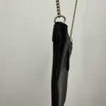 Saks 5th Avenue Saks Fifth Avenue Vintage Black Clutch Thin Bag Shoulder Bag Gold Tone Photo 4