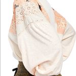 Free People We The Free Feelin It Boho Patchwork Long Sleeve Top Photo 4