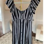 Volcom  Mini Dress Striped Button Boho Flowy Surfer Beach Clean girl Festival Y2K Photo 1