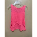 PINK - Victoria's Secret  Neon Pink Racerback Tank Top‎ XS Cropped Sleeveless Photo 2