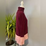 Max Studio  100% 2-ply cashmere colorblock turtleneck sweater Photo 1