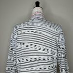 Nic+Zoe Shaded Stripes Drape Open Front Cardigan, Sz Small Photo 7