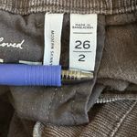 Loft Pants Women’s Size 26/2 Gray Black Modern Skinny Corduroy Photo 3