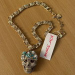 Betsey Johnson NWT Betsey Johsnon Sugar Skull Necklace Photo 1