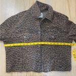 Pistola  leopard print raw hem denim jacket Photo 5