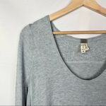 Free People  We the Free Light Gray Malibu Thermal Long Sleeve XS Photo 4