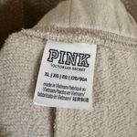 PINK - Victoria's Secret  Relaxed Lounge Sweatpants Ivory Cheetah Print Logo XL Photo 2