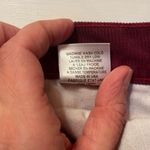 RE/DONE Originals High-Rise Stovetop Cropped Corduroy Burgundy Jeans Photo 6