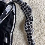 Vera Bradley  Quilted Floral Backpack Black White Beige Adjustable Straps Photo 6