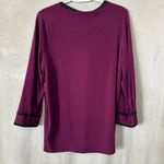 Karl Lagerfeld  Purple Blouse with Black Accents NWOT Photo 3