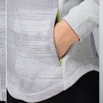 Lululemon Post Sweat Pullover in Righteous Stripe Silver Spoon / Heathered Light Grey Photo 4