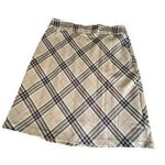 Lands' End  Size 16 Nova Print Skirt A-Line Wool Plaid Lined Academia Pockets Photo 0
