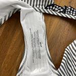 Aerie  Bikini Bottom Women M Black White Stripe Gingham Ruffle Full Coverage NWT Photo 5