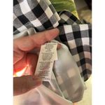 French Connection  Gingham Print Trench Coat Size Small Women’s Black White Check Photo 2