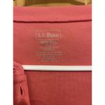 L.L.Bean Top Women's Medium Pink Henley Pleated Bib Front Supima 3/4 Sleeve Photo 1