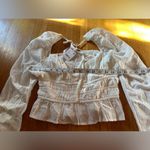 Free People  Chloe Milkmaid Top in White, Size S, NWT Photo 1