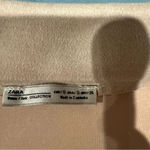 ZARA  CÁRDIGAN WOMENS BASIC SMALL SUEDE LEATHER BAIGE COLOR FRONT POCKETS GOOD
CO Photo 2