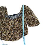 Urban Outfitters  Floral Crop Top Blouse Puff Short Sleeve Square Neck‎ M Photo 9